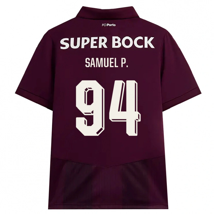 Danxen Mann Samuel #94 Burgunder Hvit Bortetrøye Drakt Trøye 2026/27 Skjorter T-Skjorte