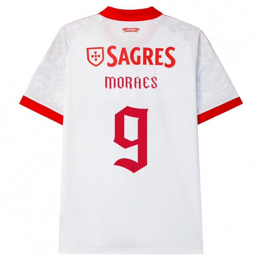Danxen Mann Luca Moraes #9 Hvit Rød Gul Bortetrøye Drakt Trøye 2026/27 Skjorter T-Skjorte