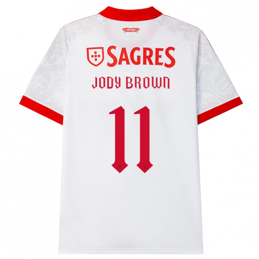 Danxen Mann Jody Brown #11 Hvit Rød Gul Bortetrøye Drakt Trøye 2026/27 Skjorter T-Skjorte