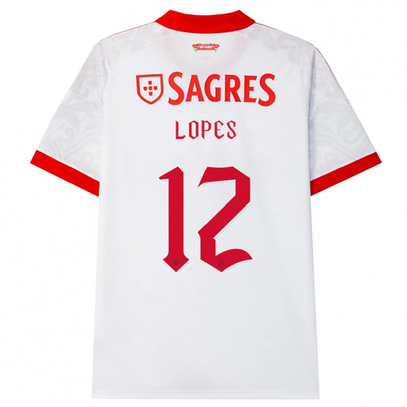 Danxen Mann Leonardo Lopes #12 Hvit Rød Gul Bortetrøye Drakt Trøye 2026/27 Skjorter T-Skjorte
