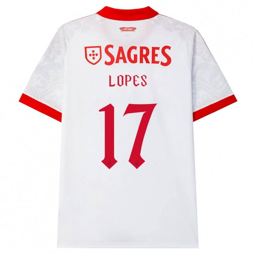 Danxen Mann Simão Lopes #17 Hvit Rød Gul Bortetrøye Drakt Trøye 2026/27 Skjorter T-Skjorte