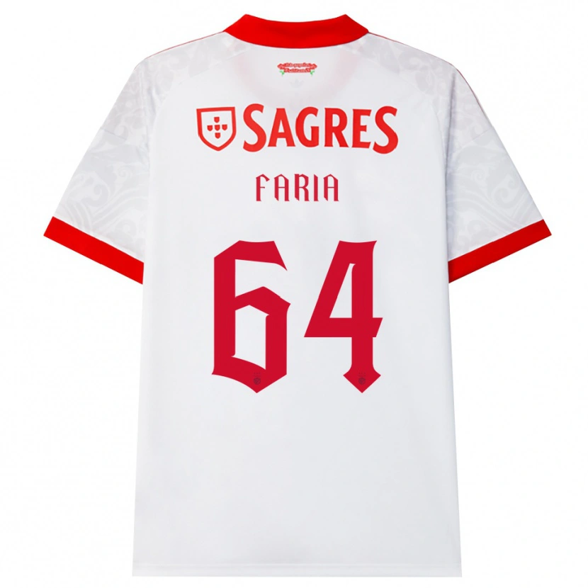 Danxen Mann Hugo Faria #64 Hvit Rød Gul Bortetrøye Drakt Trøye 2026/27 Skjorter T-Skjorte