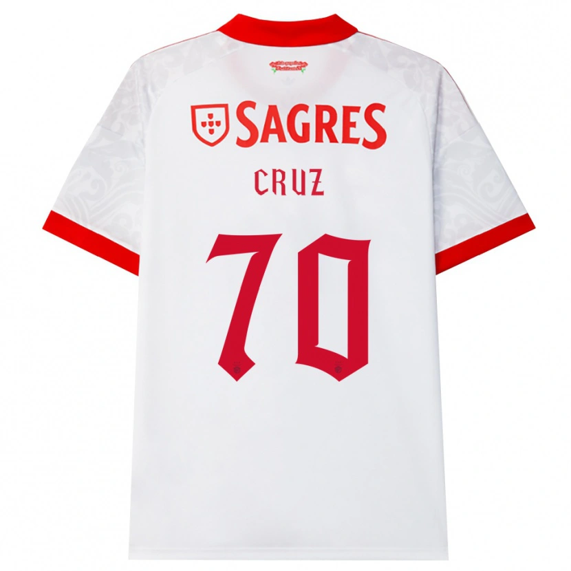 Danxen Mann Filipe Cruz #70 Hvit Rød Gul Bortetrøye Drakt Trøye 2026/27 Skjorter T-Skjorte