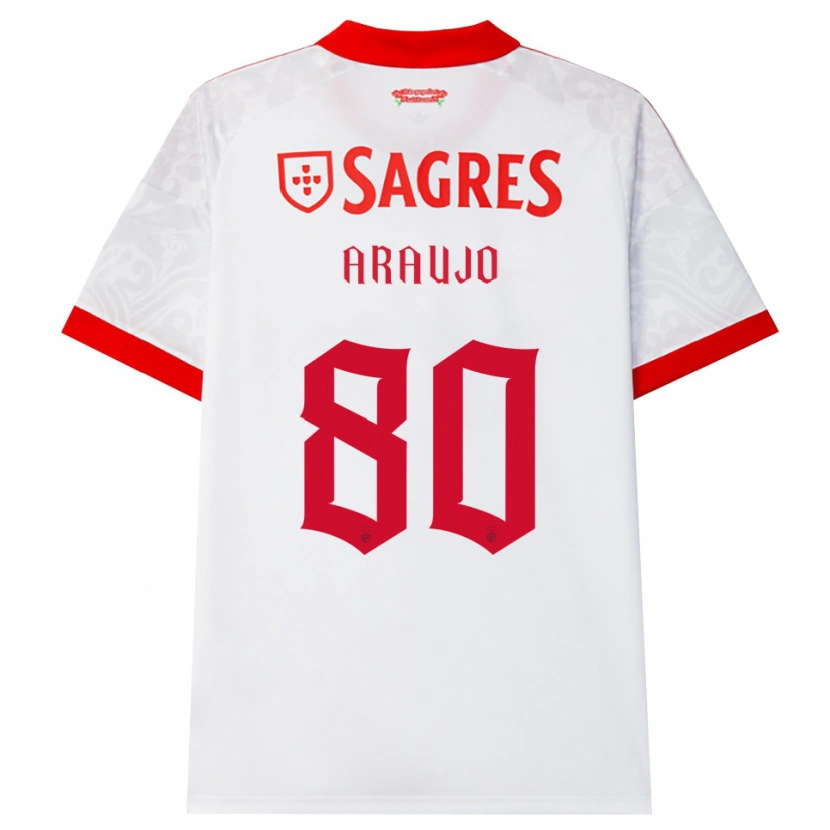 Danxen Mann Lais Araujo #80 Hvit Rød Gul Bortetrøye Drakt Trøye 2026/27 Skjorter T-Skjorte