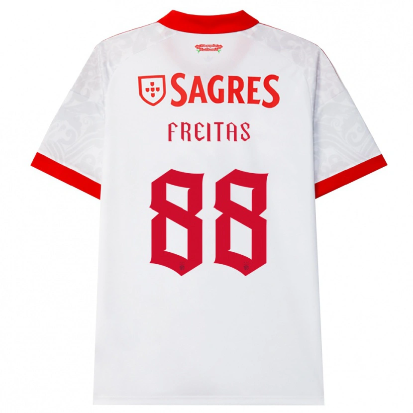 Danxen Mann Tiago Freitas #88 Hvit Rød Gul Bortetrøye Drakt Trøye 2026/27 Skjorter T-Skjorte