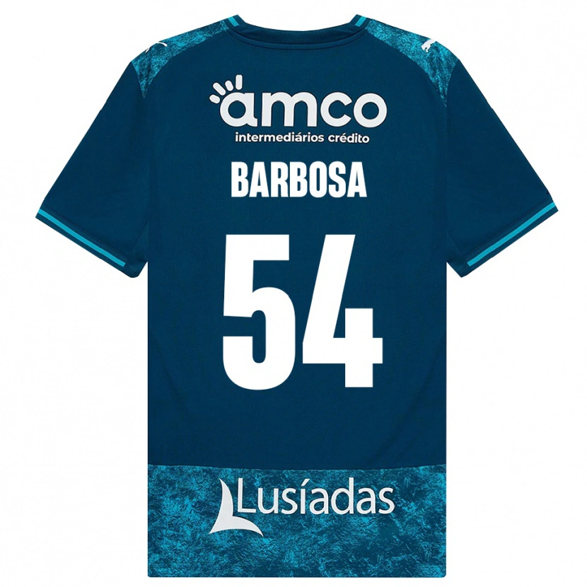 Danxen Mann Gui Barbosa #54 Mørk Skifergrå Mellomturkis Bortetrøye Drakt Trøye 2026/27 Skjorter T-Skjorte