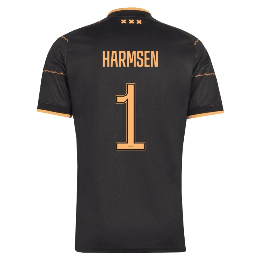 Danxen Mann Tymo Harmsen #1 Svart Oransje Bortetrøye Drakt Trøye 2026/27 Skjorter T-Skjorte