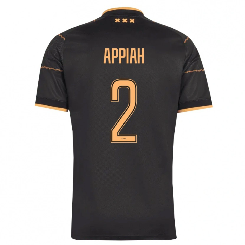 Danxen Mann Avery Appiah #2 Svart Oransje Bortetrøye Drakt Trøye 2026/27 Skjorter T-Skjorte