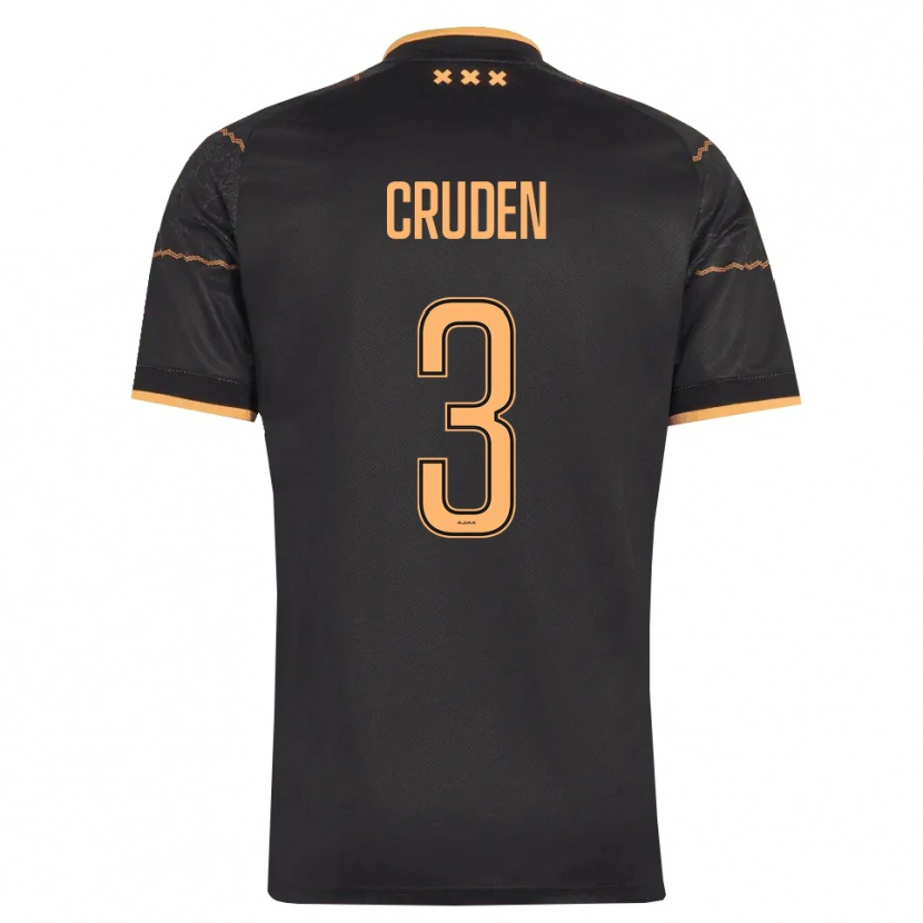 Danxen Mann Joeri Cruden #3 Svart Oransje Bortetrøye Drakt Trøye 2026/27 Skjorter T-Skjorte