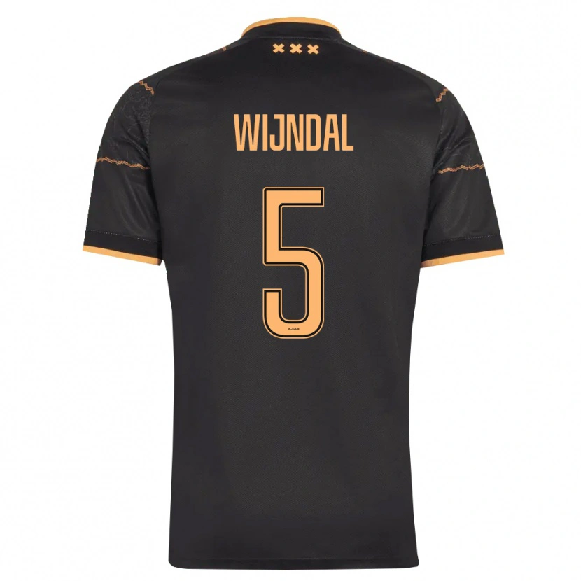 Danxen Mann Owen Wijndal #5 Svart Oransje Bortetrøye Drakt Trøye 2026/27 Skjorter T-Skjorte