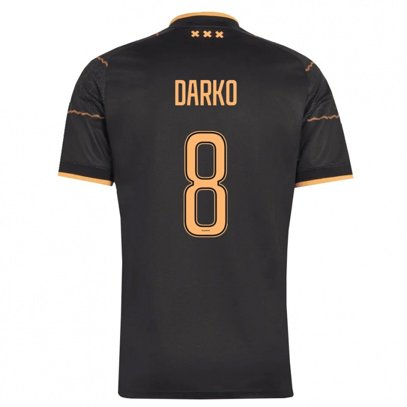 Danxen Mann Denzel Darko #8 Svart Oransje Bortetrøye Drakt Trøye 2026/27 Skjorter T-Skjorte