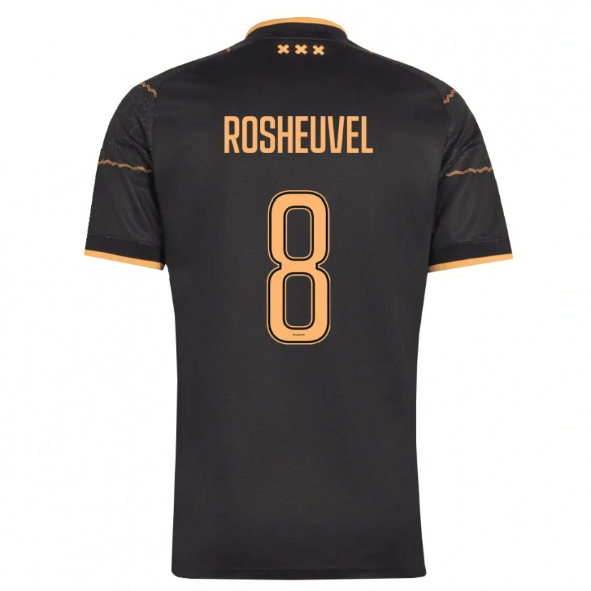 Danxen Mann Darren Rosheuvel #8 Svart Oransje Bortetrøye Drakt Trøye 2026/27 Skjorter T-Skjorte