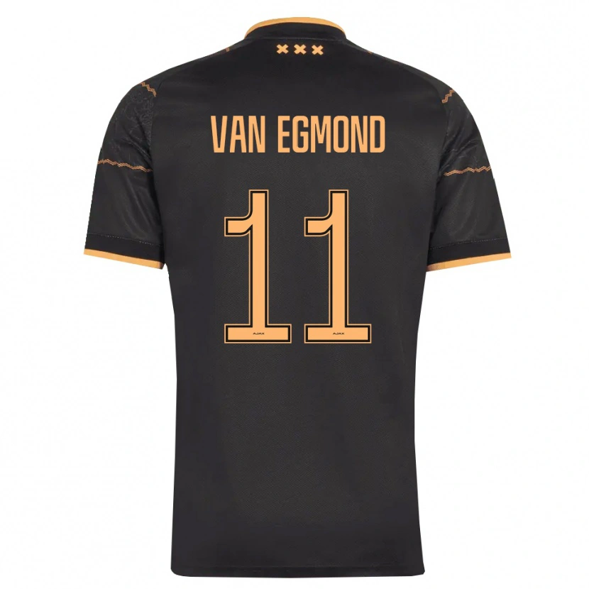 Danxen Mann Bo Van Egmond #11 Svart Oransje Bortetrøye Drakt Trøye 2026/27 Skjorter T-Skjorte