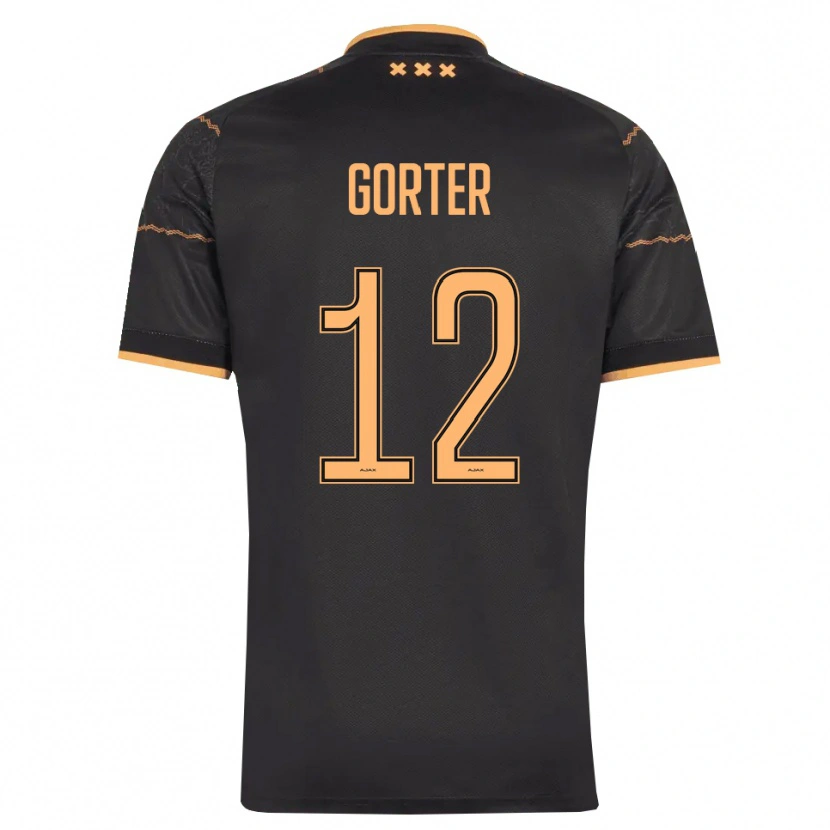 Danxen Mann Jay Gorter #12 Svart Oransje Bortetrøye Drakt Trøye 2026/27 Skjorter T-Skjorte