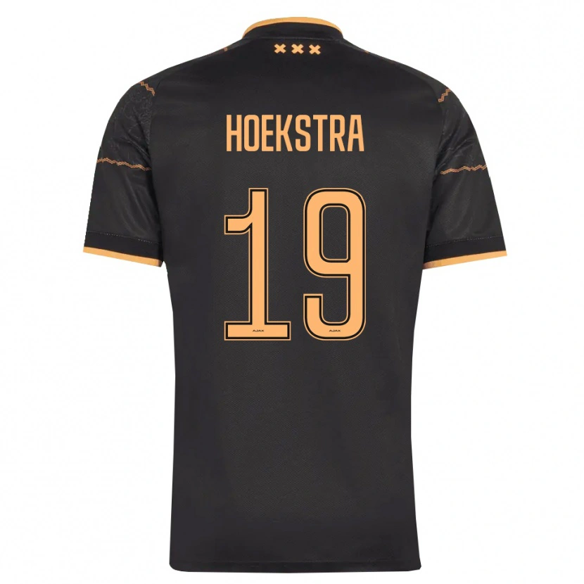 Danxen Mann Tiny Hoekstra #19 Svart Oransje Bortetrøye Drakt Trøye 2026/27 Skjorter T-Skjorte