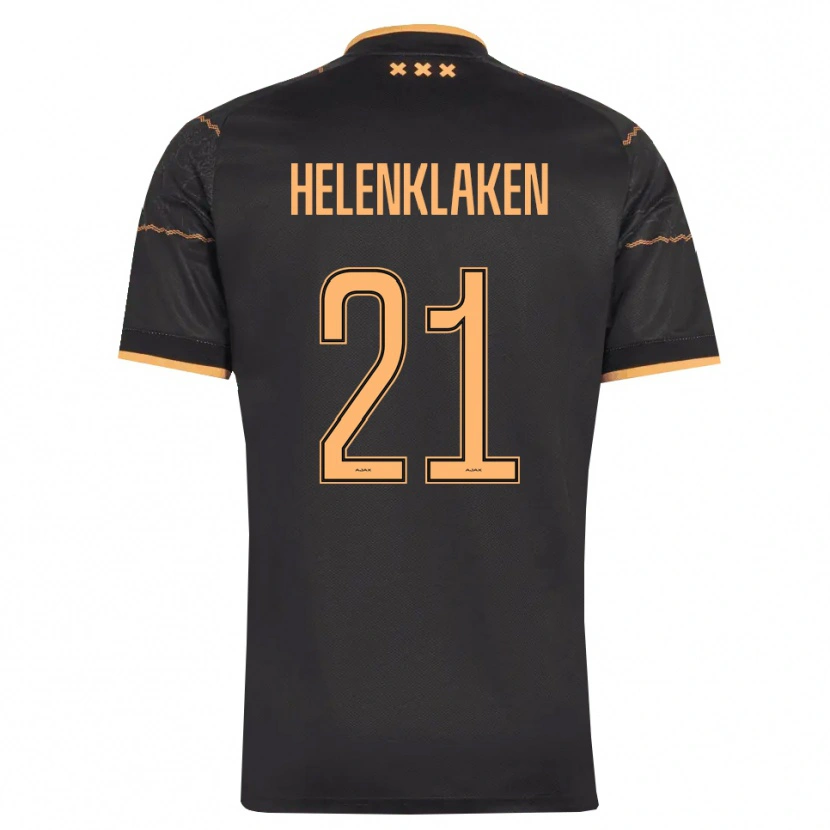 Danxen Mann Sjors Helenklaken #21 Svart Oransje Bortetrøye Drakt Trøye 2026/27 Skjorter T-Skjorte