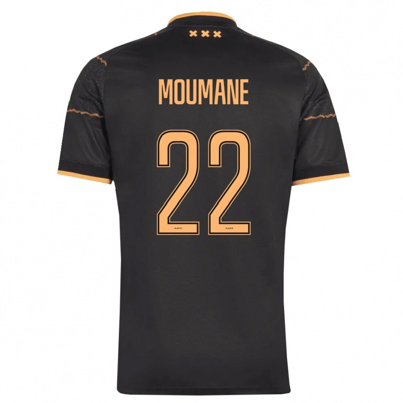Danxen Mann Anass Moumane #22 Svart Oransje Bortetrøye Drakt Trøye 2026/27 Skjorter T-Skjorte