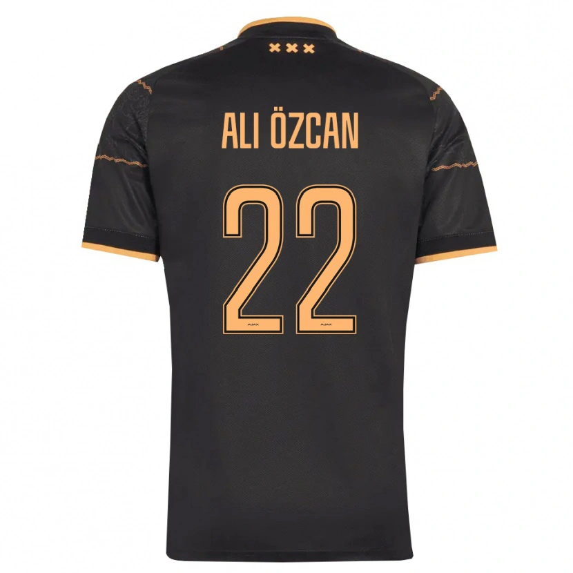 Danxen Mann Akın Ali Özcan #22 Svart Oransje Bortetrøye Drakt Trøye 2026/27 Skjorter T-Skjorte