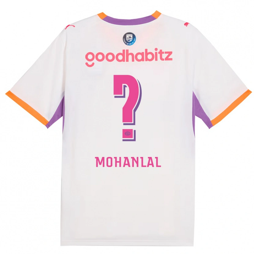 Danxen Mann Pawan Mohanlal #0 Hvit Lilla Oransje Bortetrøye Drakt Trøye 2026/27 Skjorter T-Skjorte