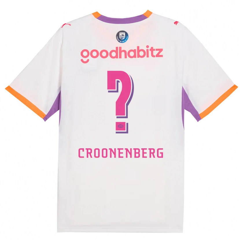 Danxen Mann Luca Croonenberg #0 Hvit Lilla Oransje Bortetrøye Drakt Trøye 2026/27 Skjorter T-Skjorte
