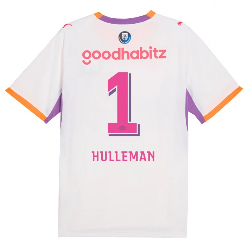 Danxen Mann Daan Hulleman #1 Hvit Lilla Oransje Bortetrøye Drakt Trøye 2026/27 Skjorter T-Skjorte