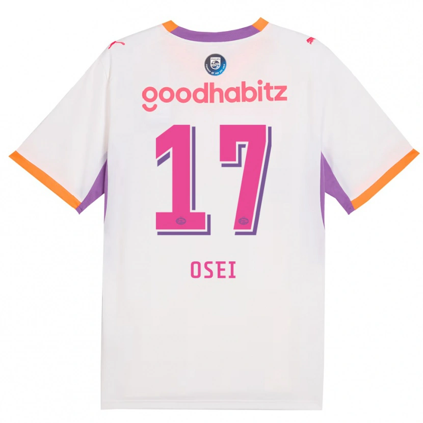 Danxen Mann Micaiah Osei #17 Hvit Lilla Oransje Bortetrøye Drakt Trøye 2026/27 Skjorter T-Skjorte