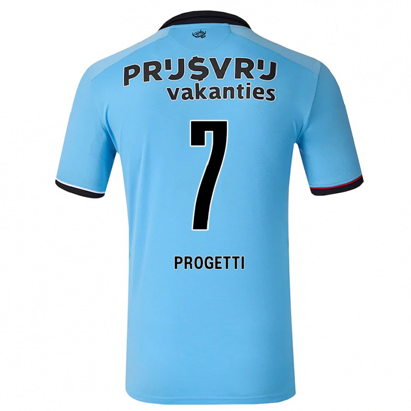 Danxen Mann Vinícius Progetti #7 Himmelblå Svart Rød Bortetrøye Drakt Trøye 2026/27 Skjorter T-Skjorte