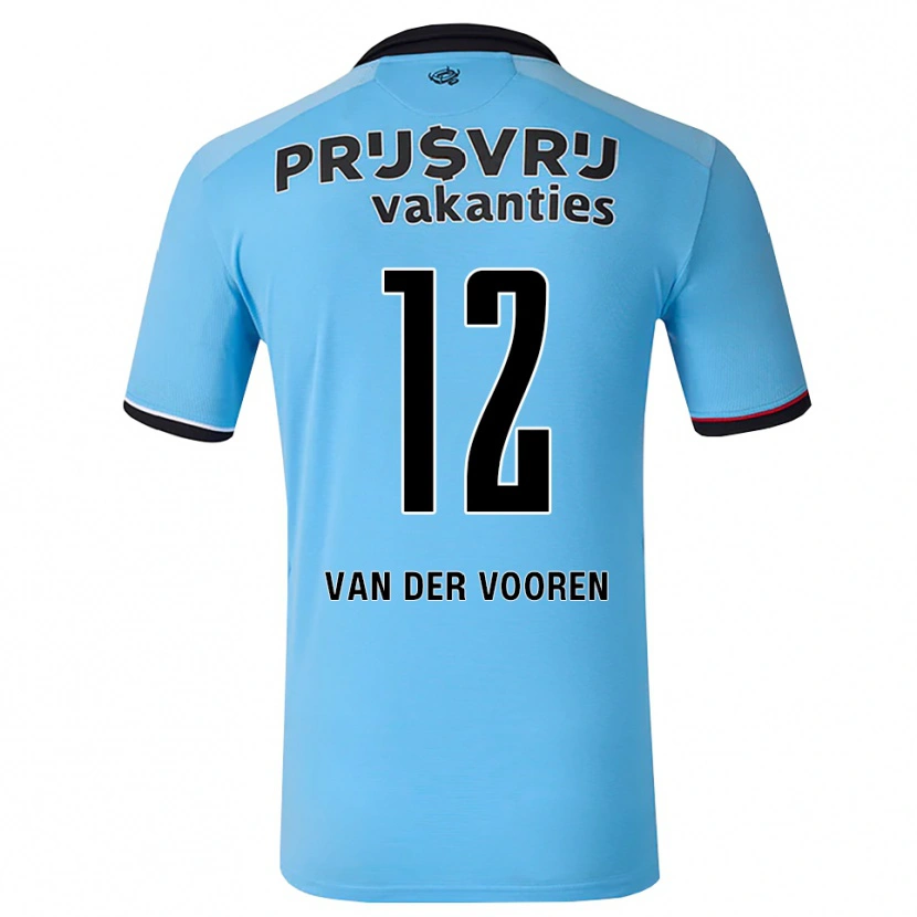 Danxen Mann Remy Van Der Vooren #12 Himmelblå Svart Rød Bortetrøye Drakt Trøye 2026/27 Skjorter T-Skjorte
