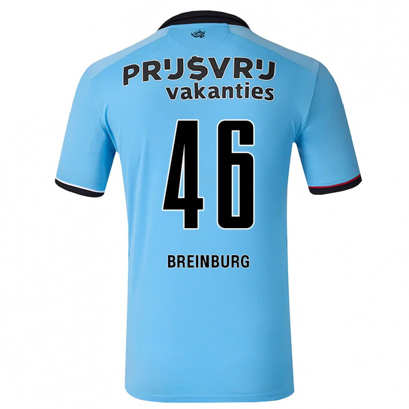 Danxen Mann Rainey Breinburg #46 Himmelblå Svart Rød Bortetrøye Drakt Trøye 2026/27 Skjorter T-Skjorte