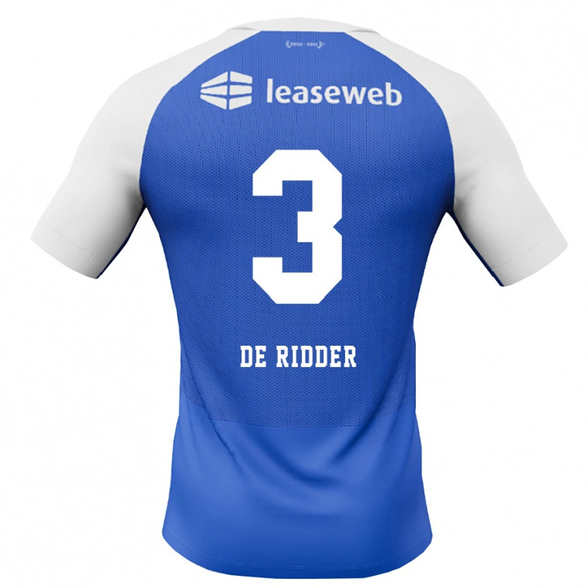 Danxen Mann Djoeke De Ridder #3 Blå Dodger Rød Hvit Bortetrøye Drakt Trøye 2026/27 Skjorter T-Skjorte