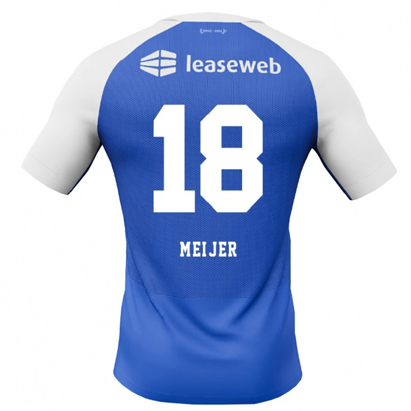 Danxen Mann Noah Meijer #18 Blå Dodger Rød Hvit Bortetrøye Drakt Trøye 2026/27 Skjorter T-Skjorte