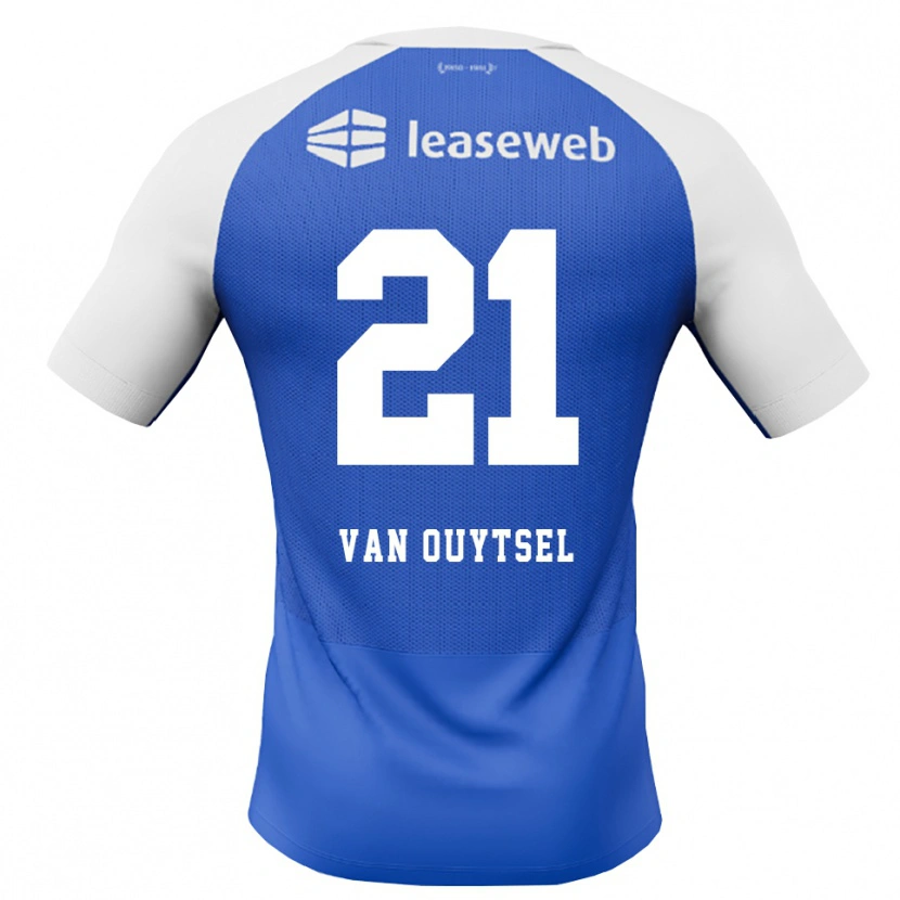 Danxen Mann Kevin Van Ouytsel #21 Blå Dodger Rød Hvit Bortetrøye Drakt Trøye 2026/27 Skjorter T-Skjorte