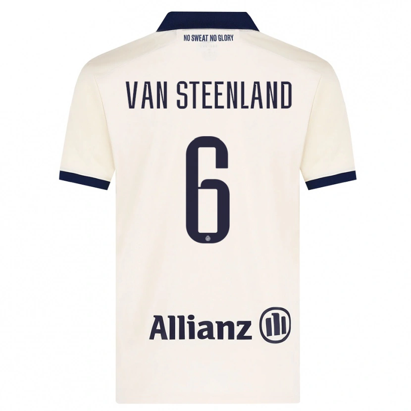 Danxen Mann Gilles Van Steenland #6 Beige Svart Bortetrøye Drakt Trøye 2026/27 Skjorter T-Skjorte