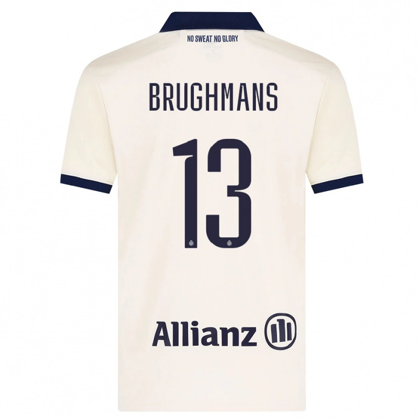 Danxen Mann Beau Brughmans #13 Beige Svart Bortetrøye Drakt Trøye 2026/27 Skjorter T-Skjorte