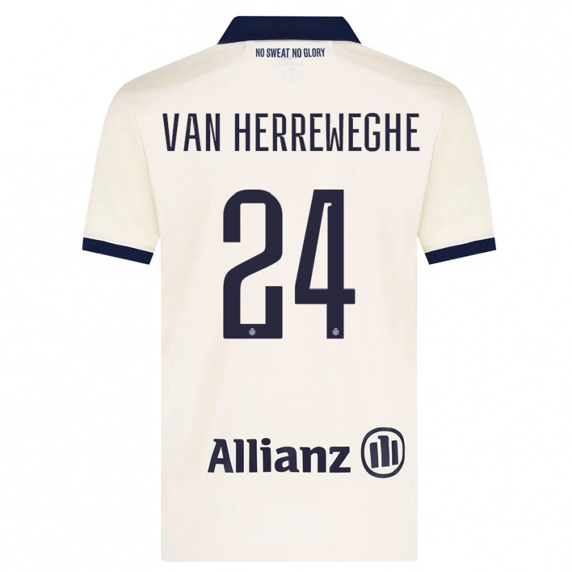 Danxen Mann Febe Van Herreweghe #24 Beige Svart Bortetrøye Drakt Trøye 2026/27 Skjorter T-Skjorte