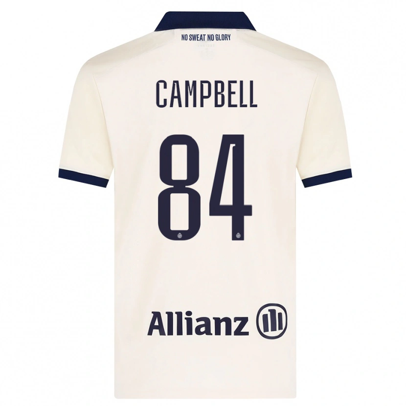 Danxen Mann Shandre Campbell #84 Beige Svart Bortetrøye Drakt Trøye 2026/27 Skjorter T-Skjorte