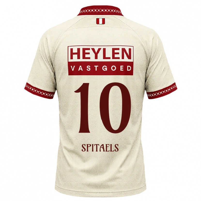 Danxen Mann Nathan Spitaels #10 Beige Rød Bortetrøye Drakt Trøye 2026/27 Skjorter T-Skjorte