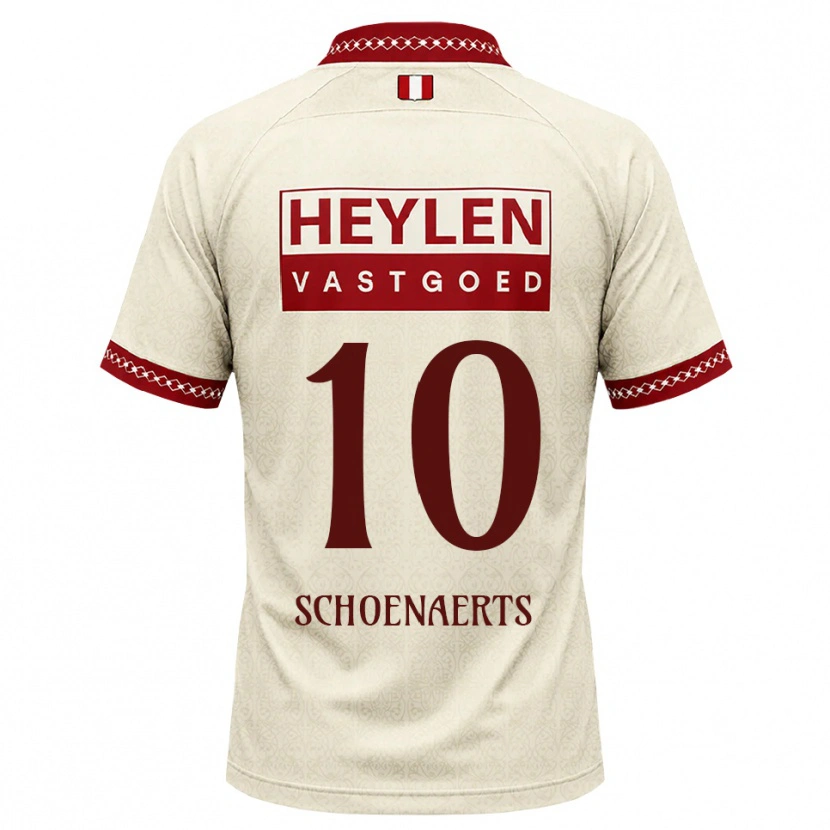 Danxen Mann Nand Schoenaerts #10 Beige Rød Bortetrøye Drakt Trøye 2026/27 Skjorter T-Skjorte