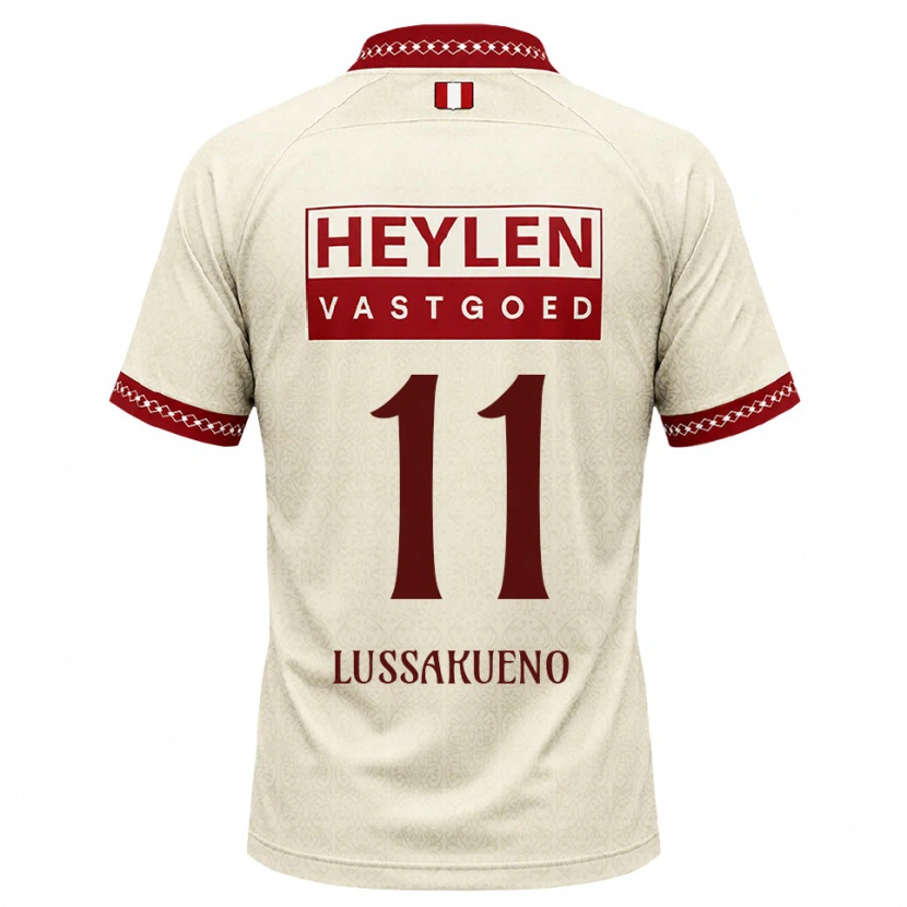 Danxen Mann Valentino Lussakueno #11 Beige Rød Bortetrøye Drakt Trøye 2026/27 Skjorter T-Skjorte