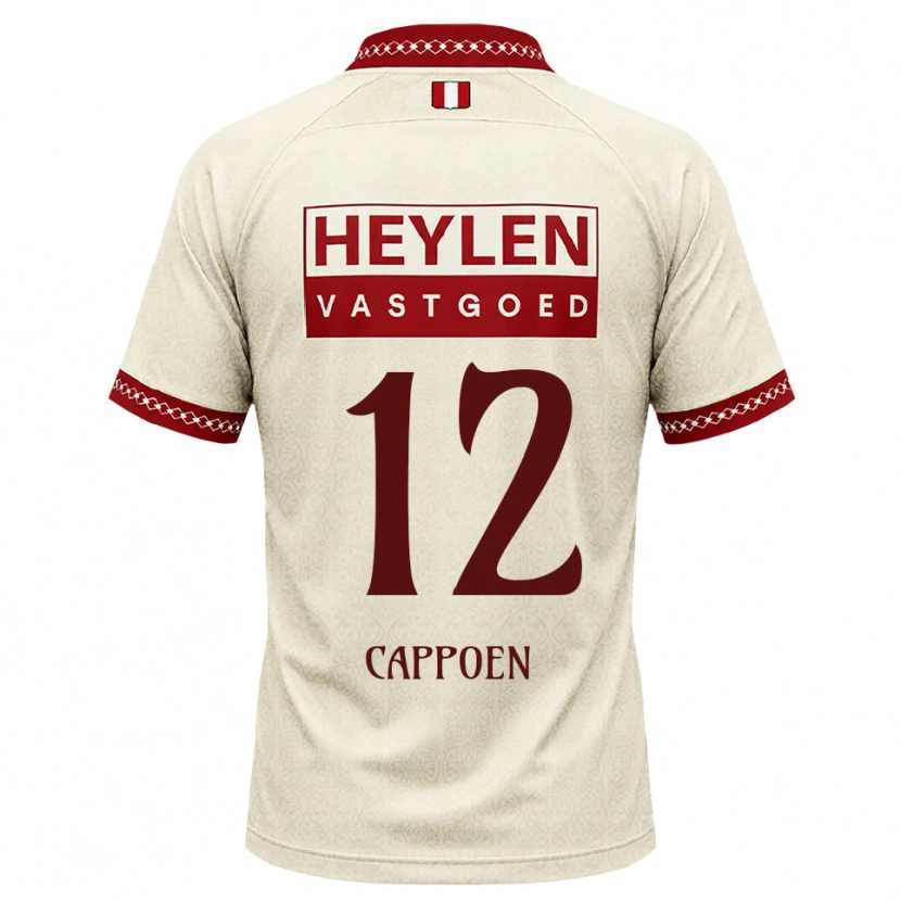 Danxen Mann Logan Cappoen #12 Beige Rød Bortetrøye Drakt Trøye 2026/27 Skjorter T-Skjorte