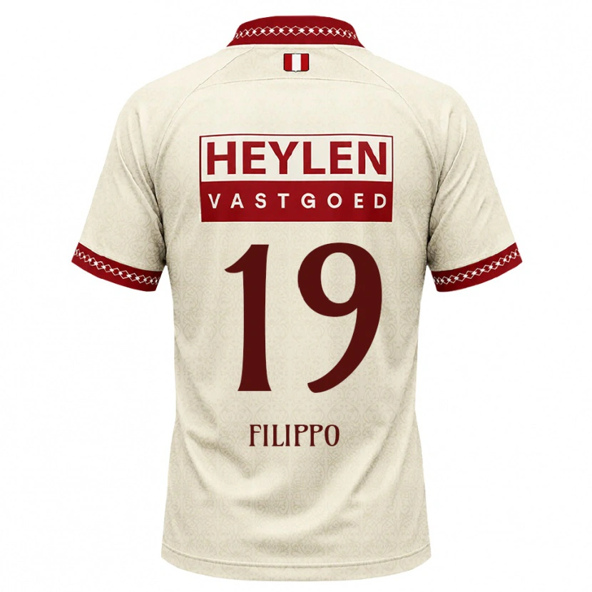 Danxen Mann Niels Filippo #19 Beige Rød Bortetrøye Drakt Trøye 2026/27 Skjorter T-Skjorte