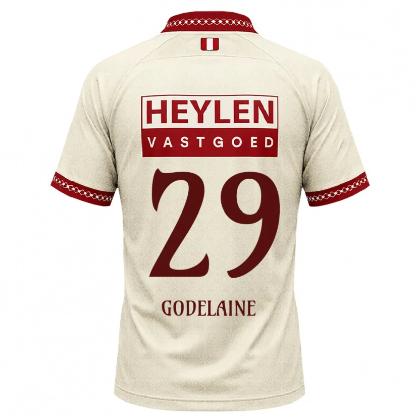 Danxen Mann Jeff Godelaine #29 Beige Rød Bortetrøye Drakt Trøye 2026/27 Skjorter T-Skjorte