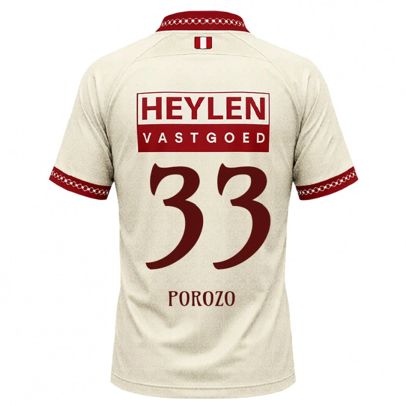 Danxen Mann Snayder Porozo #33 Beige Rød Bortetrøye Drakt Trøye 2026/27 Skjorter T-Skjorte