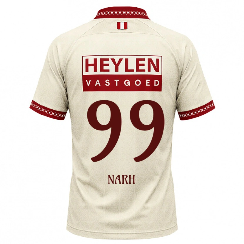Danxen Mann Luis Narh #99 Beige Rød Bortetrøye Drakt Trøye 2026/27 Skjorter T-Skjorte