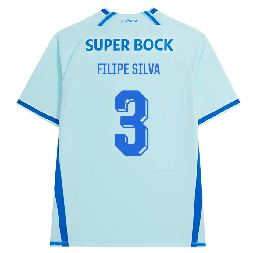 Danxen Mann Filipe Silva #3 Lyseblå Blå Tredje Sett Drakt Trøye 2026/27 Skjorter T-Skjorte