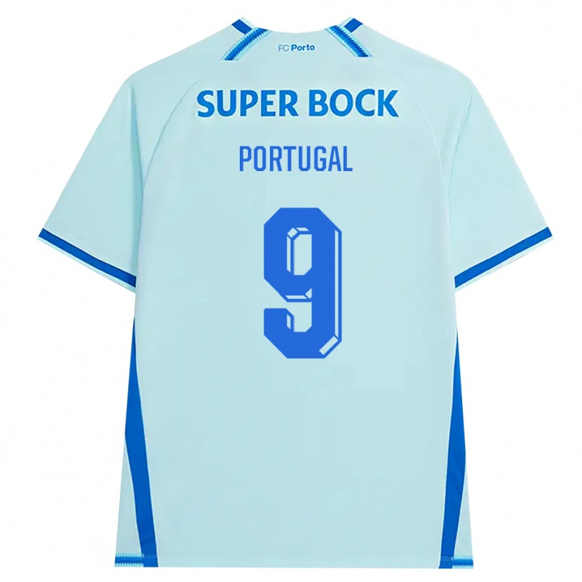 Danxen Mann Tiago Portugal #9 Lyseblå Blå Tredje Sett Drakt Trøye 2026/27 Skjorter T-Skjorte