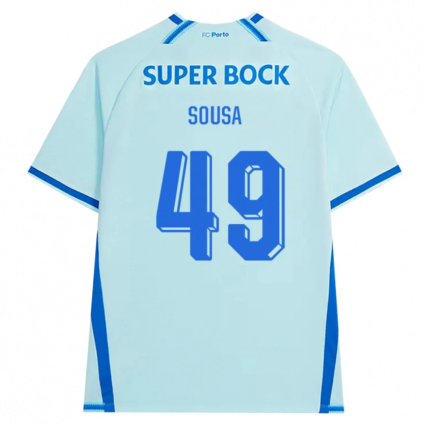 Danxen Mann Gonçalo Sousa #49 Lyseblå Blå Tredje Sett Drakt Trøye 2026/27 Skjorter T-Skjorte