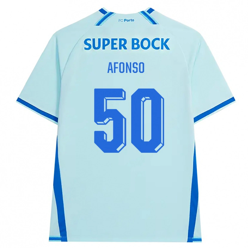 Danxen Mann João Afonso #50 Lyseblå Blå Tredje Sett Drakt Trøye 2026/27 Skjorter T-Skjorte