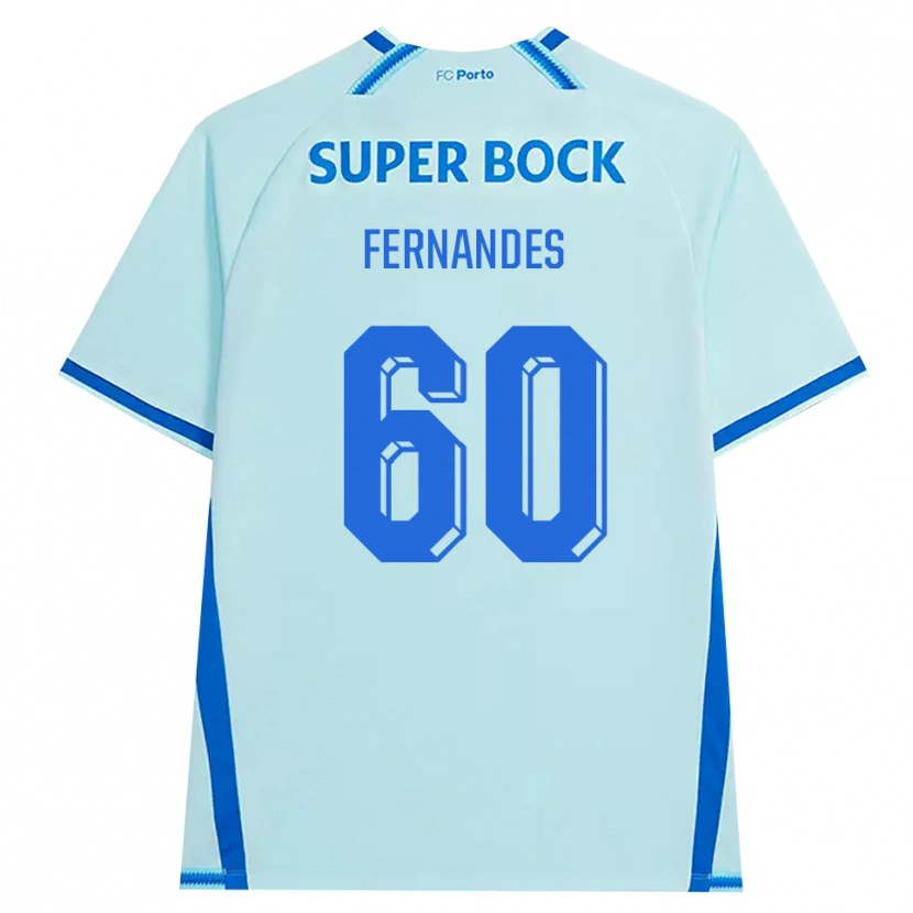 Danxen Mann Francisco Fernandes #60 Lyseblå Blå Tredje Sett Drakt Trøye 2026/27 Skjorter T-Skjorte
