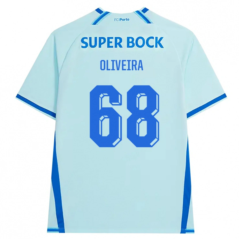 Danxen Mann André Oliveira #68 Lyseblå Blå Tredje Sett Drakt Trøye 2026/27 Skjorter T-Skjorte